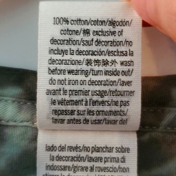 Victoria Secret Pink Campus Tie Dye T-Shirt Long Sleeved - Picture 3 of 6